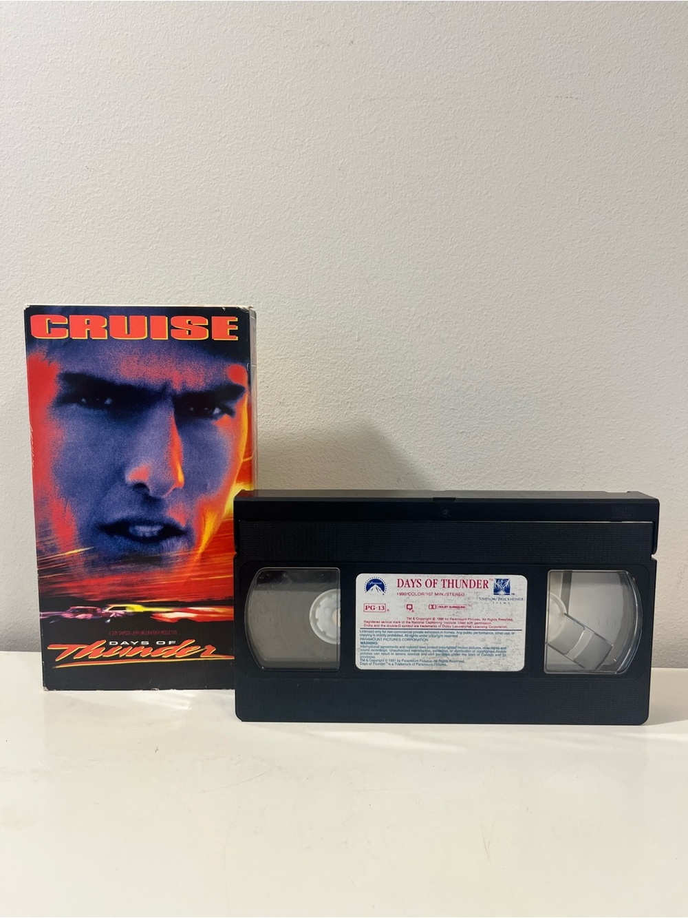 Days of Thunder VHS Tape